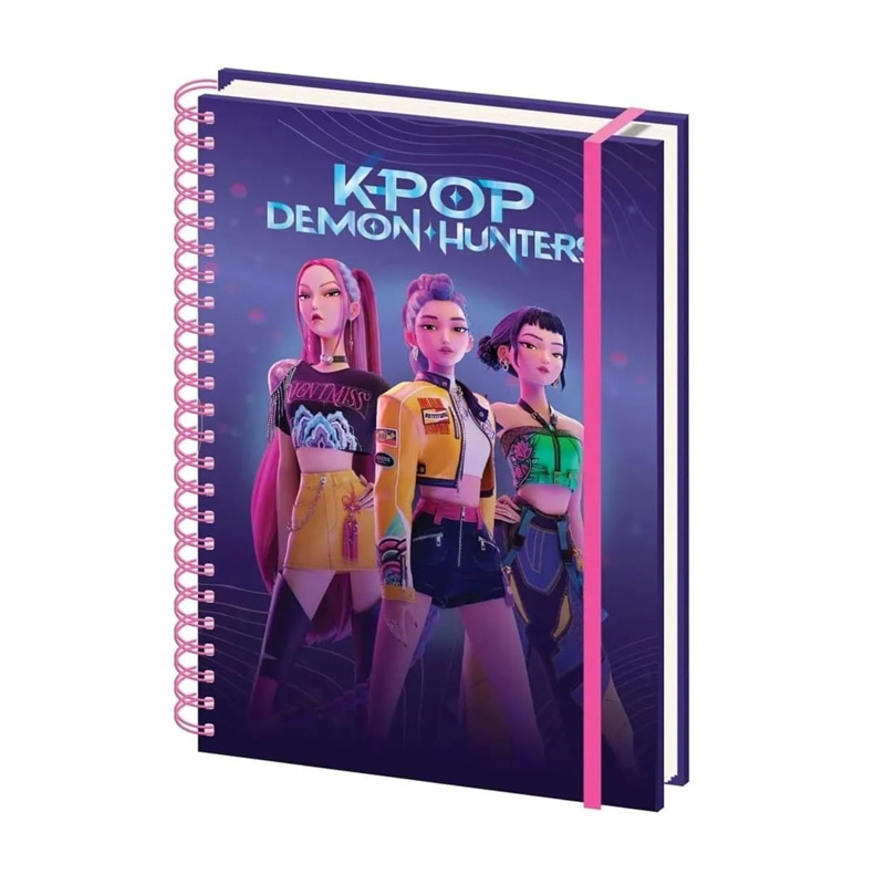 Libreta espiral A4 Cazadoras KPop Demon Hunters