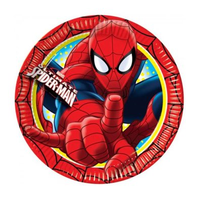 Distribuidor mayorista de 8 platos desechables 20cm Spiderman Ultimate