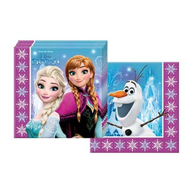 Paquete 20 servilletas 33x33cm Ana Elsa Olaf Frozen