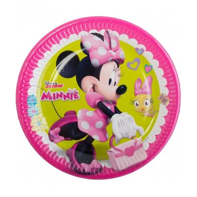 Wholesaler of 10 platos desechables 23cm Minnie Mouse