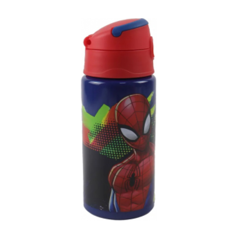 Botella aluminio Flip 500ml Spiderman Marvel