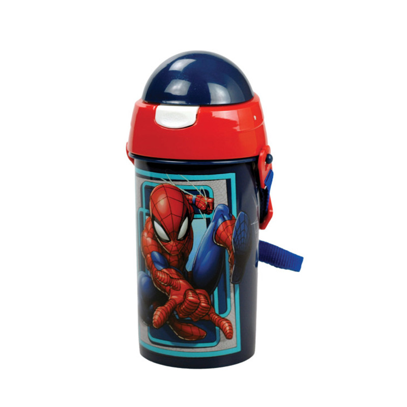 Cantimplora Pop Up 500ml Spiderman Web