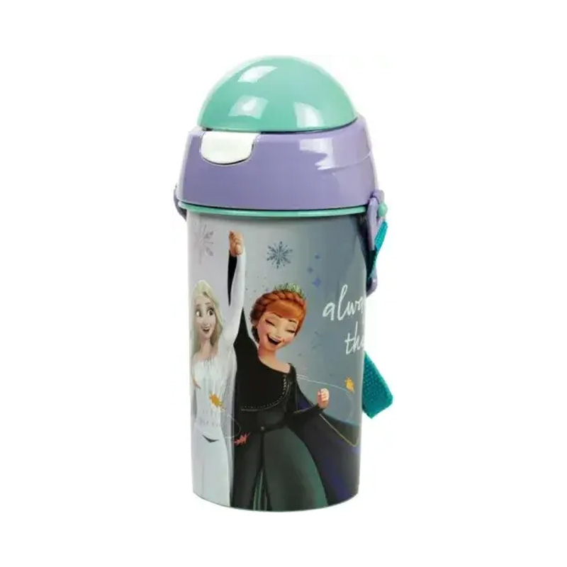 Cantimplora Pop Up 500ml Frozen Ana & Elsa Disney