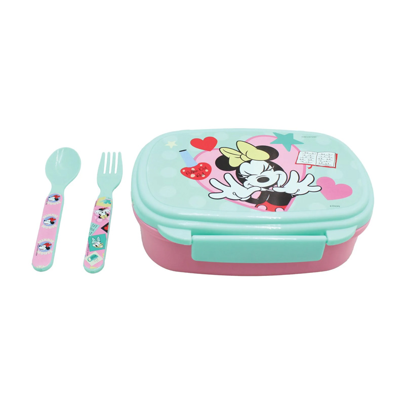 Sandwichera rectangular c/cubiertos Minnie Fashion