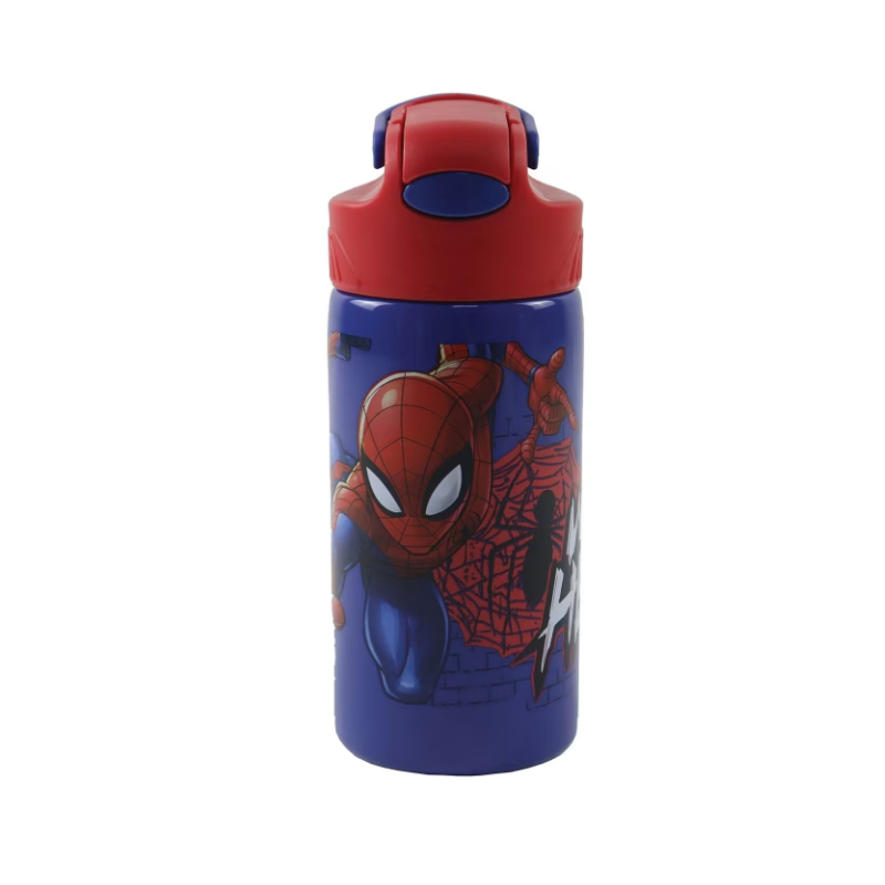 Botella aluminio Spiderman Web Head 500ml