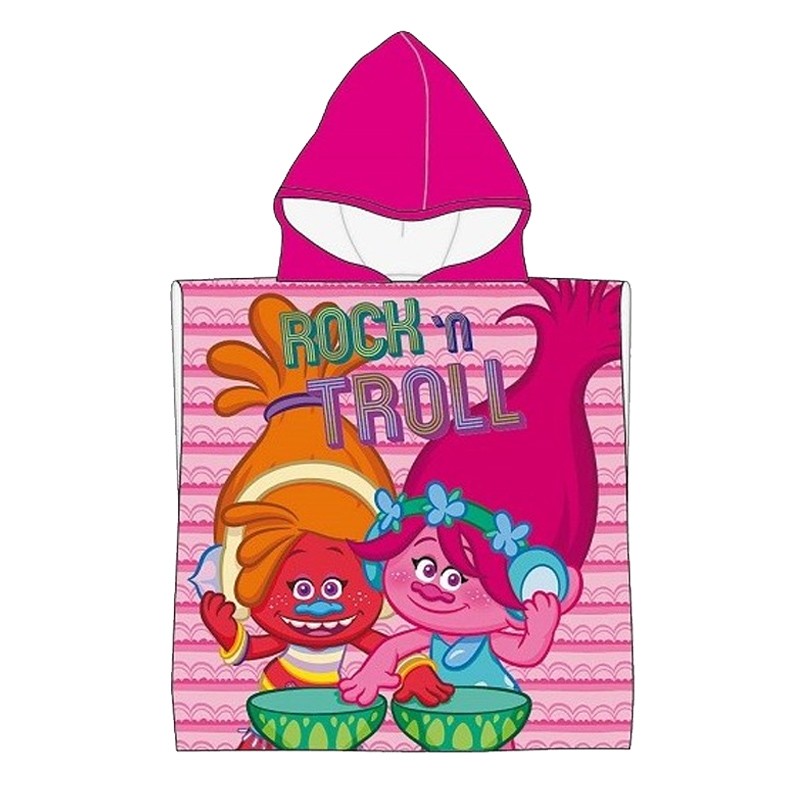 Wholesaler of Poncho con capucha toalla algodón Trolls Poppy DJ Suki