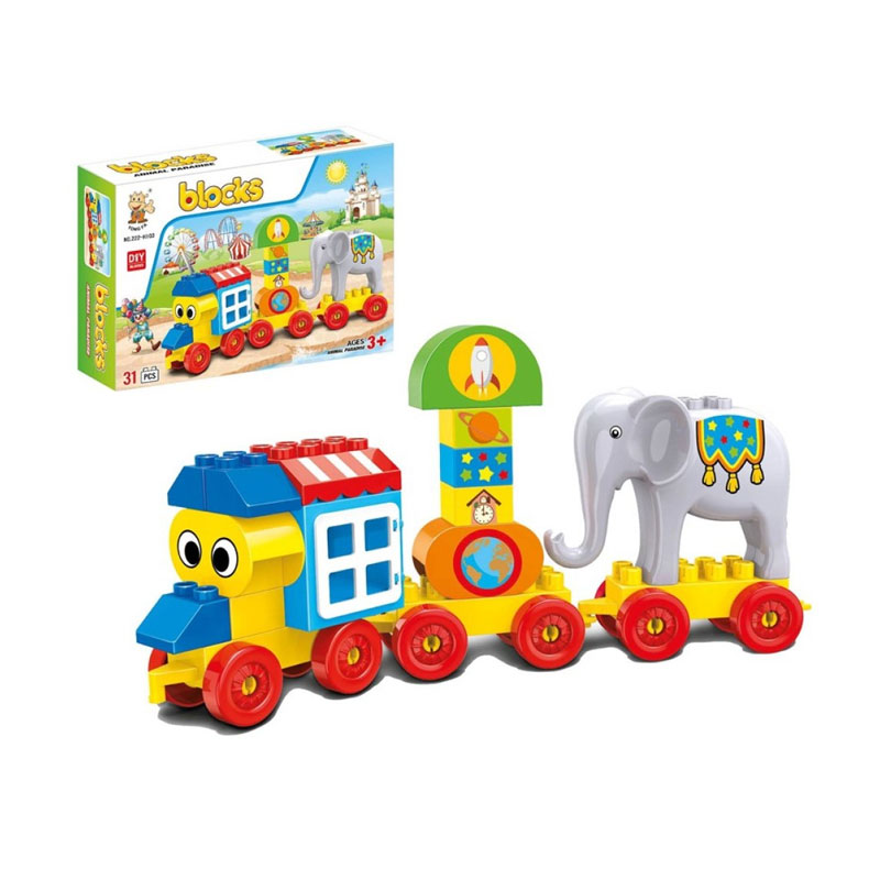 Distribuidor mayorista de Juego bloques tren Circo 31pzs