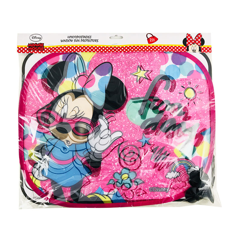 Distribuidor mayorista de 2 parasoles laterales Minnie Mouse con lámina colorear