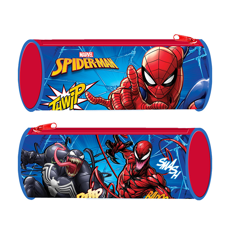 Estuche cilíndrico 22cm Spiderman Marvel