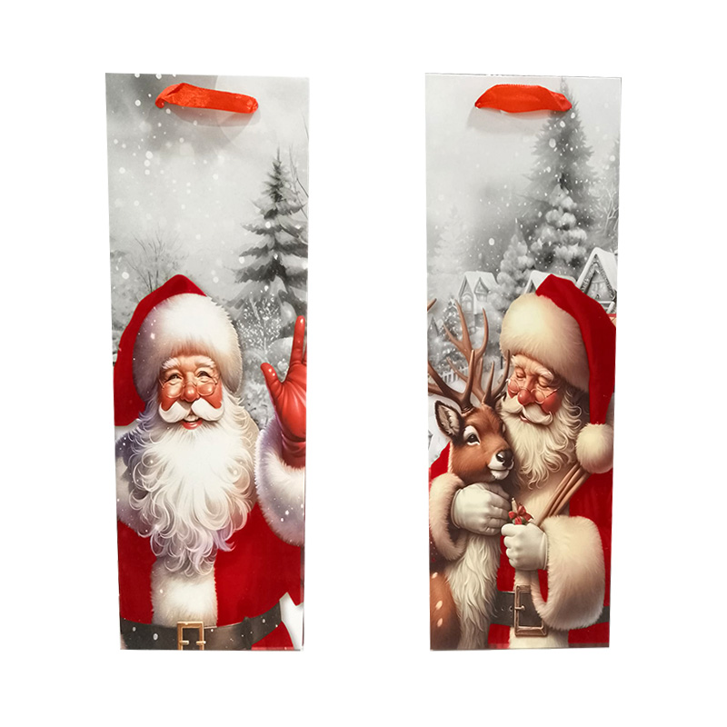 Bolsa de regalo Papá Noel Navidad 36cm