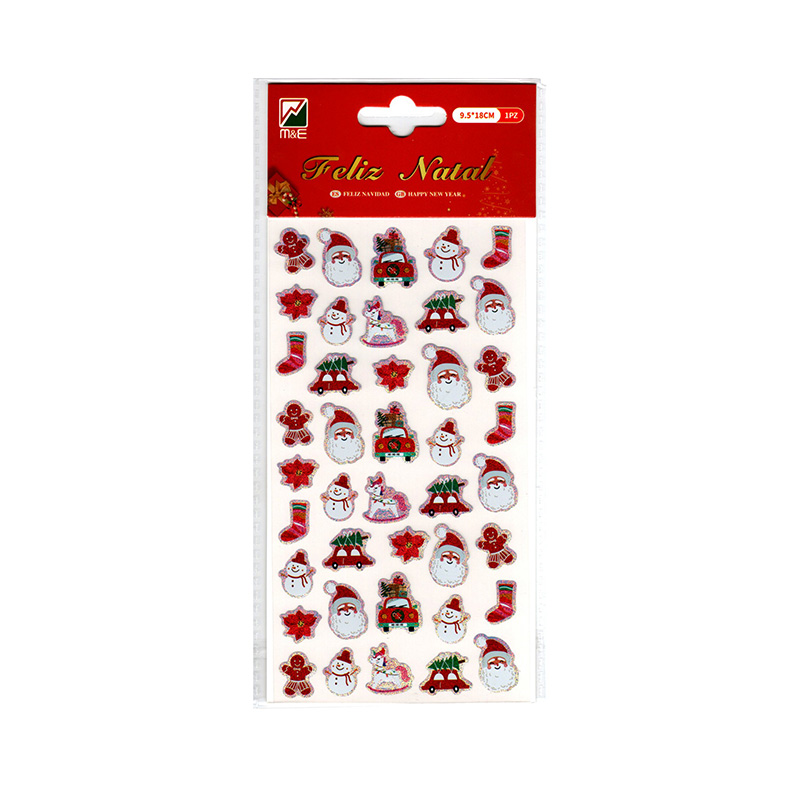 Pegatinas brillantes Feliz Navidad
