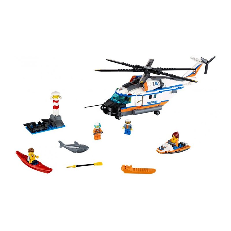 Distribuidor mayorista de Gran helicóptero de rescate Lego City Coast Guard
