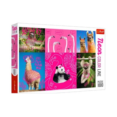 Wholesaler of Puzzle Neón Color Line Animales 1000pzs
