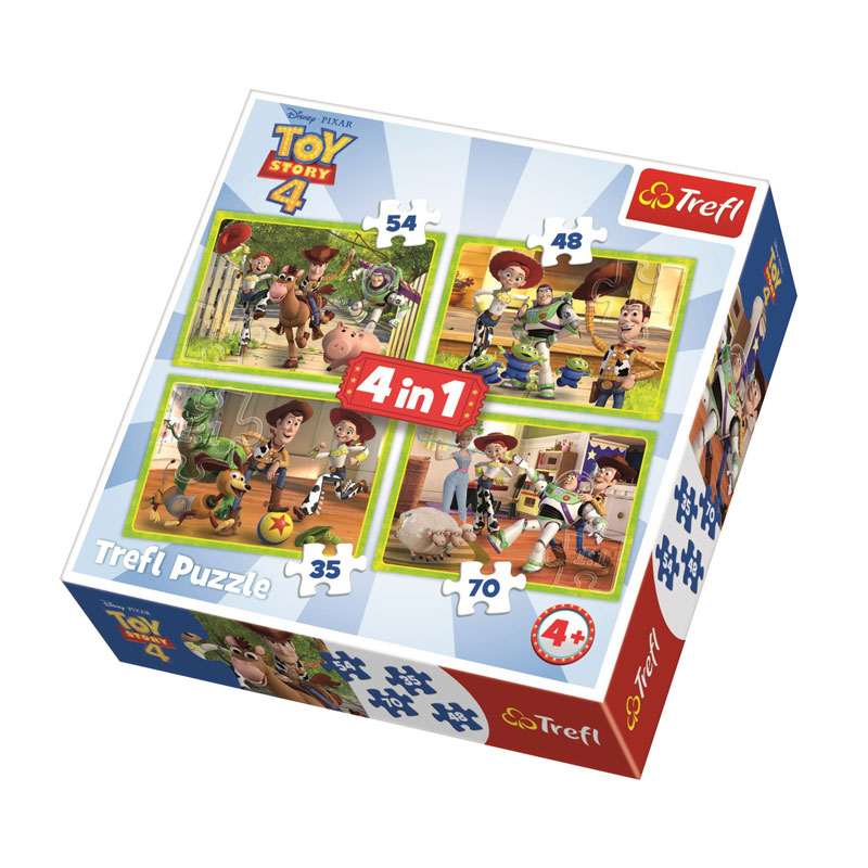 Distribuidor mayorista de Puzzles 4 en 1 Toy Story 4 35 48 54 70 pzs