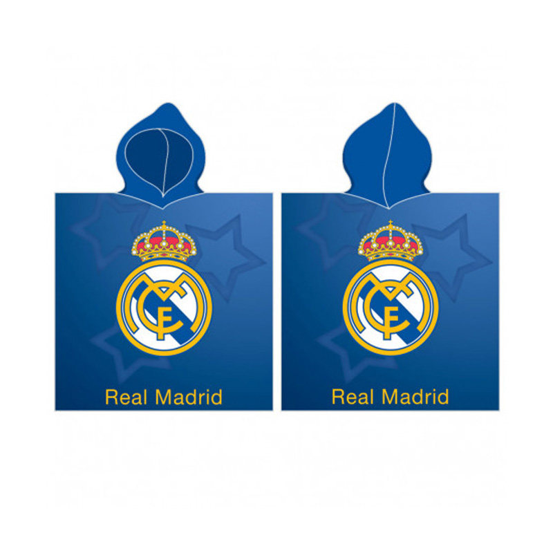 Poncho toalla microfibra 55x110cm Real Madrid CF