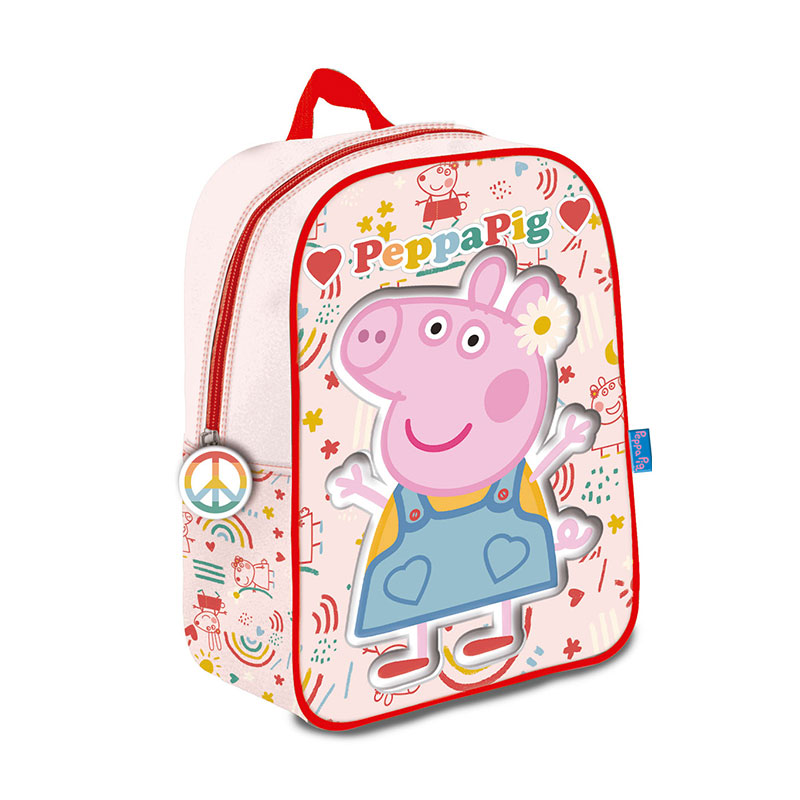 Mochila 3D Peppa Pig Love 31cm 批发