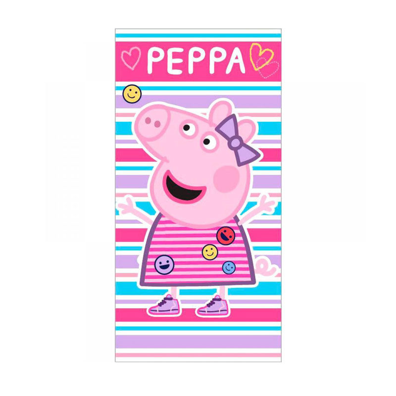 Distribuidor mayorista de Toalla microfibra Peppa Pig Happy 70x140cm