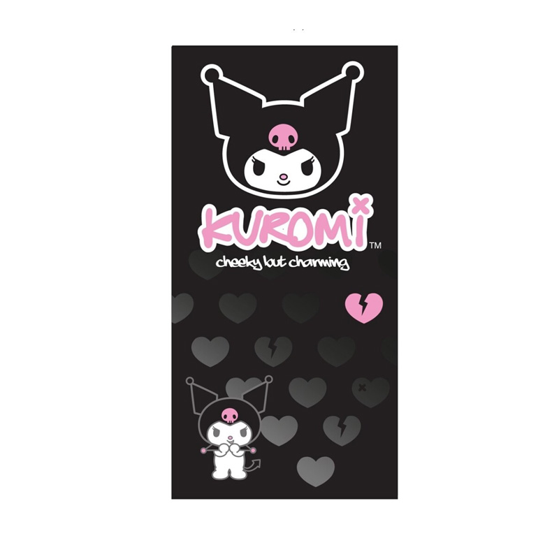 Toalla microfibra 70x140cm Hello Kitty Kuromi Charming