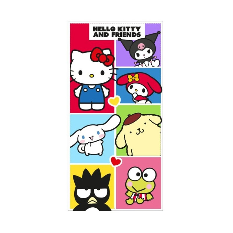Toalla microfibra 70x140cm Hello Kitty and Friends