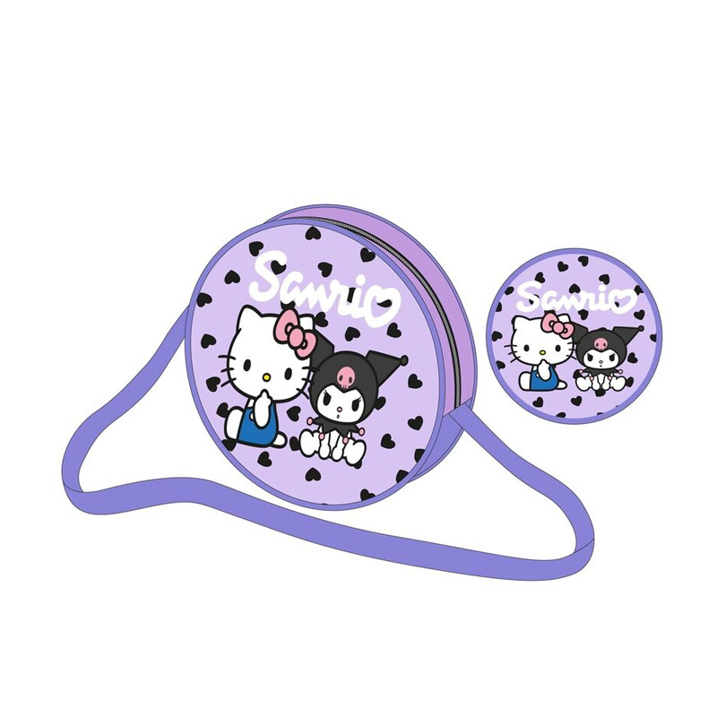 Bolso bandolera Kuromi & Hello Kitty 15cm