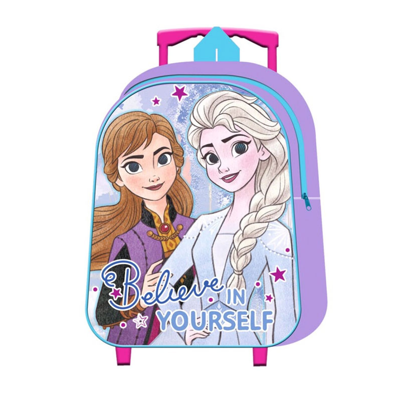 Mochila Trolley infantil Ana & Elsa Frozen 31cm