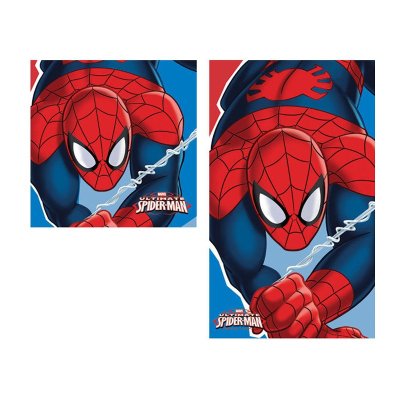 Set 2 toallas cara y manos microfibra Spiderman 批发
