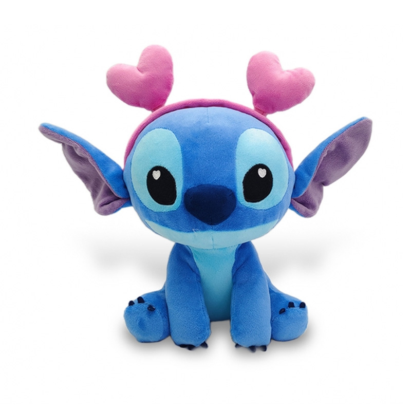 Peluche Stitch c/corazones Disney 25cm