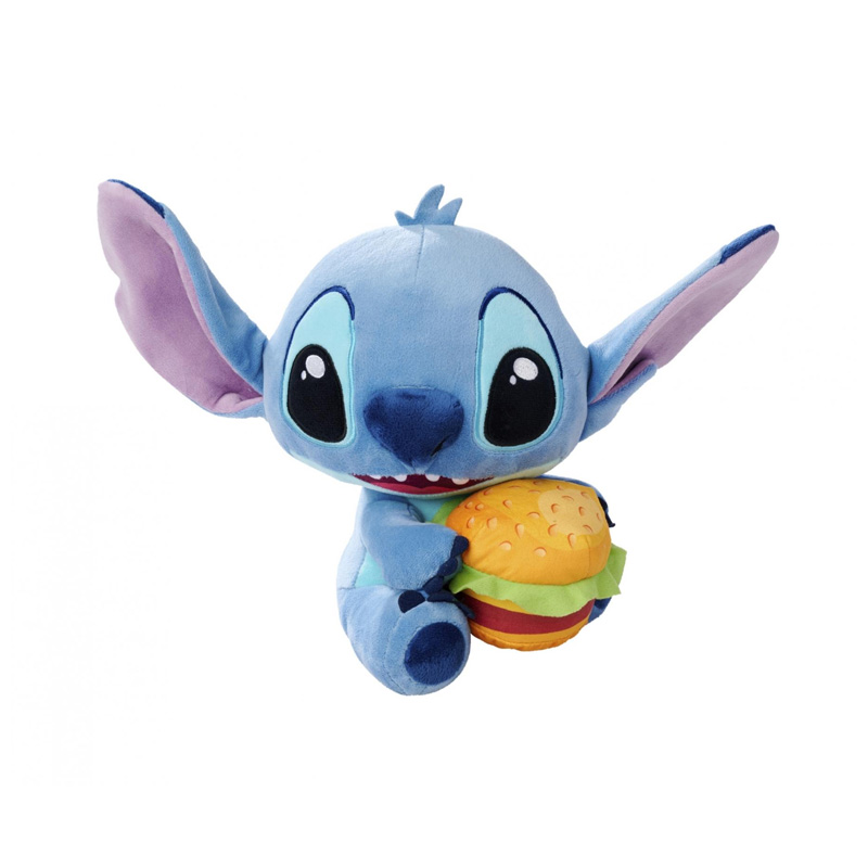Peluche Stitch c/hamburguesa Disney 25cm