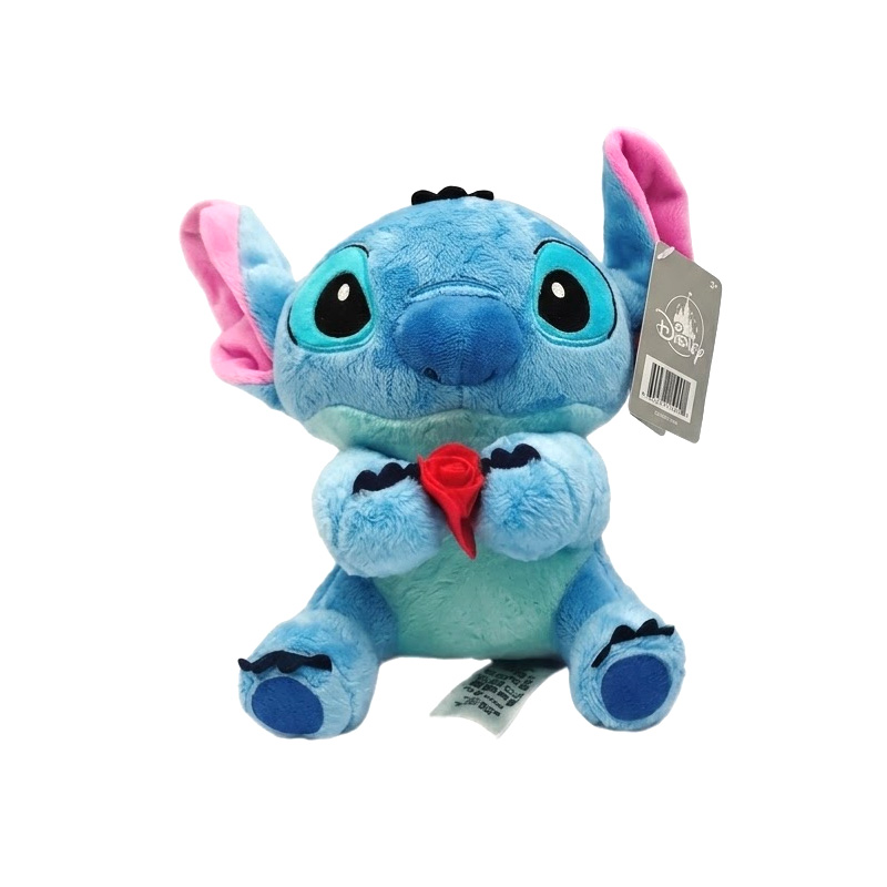 Peluche Stitch c/flor Disney 25cm