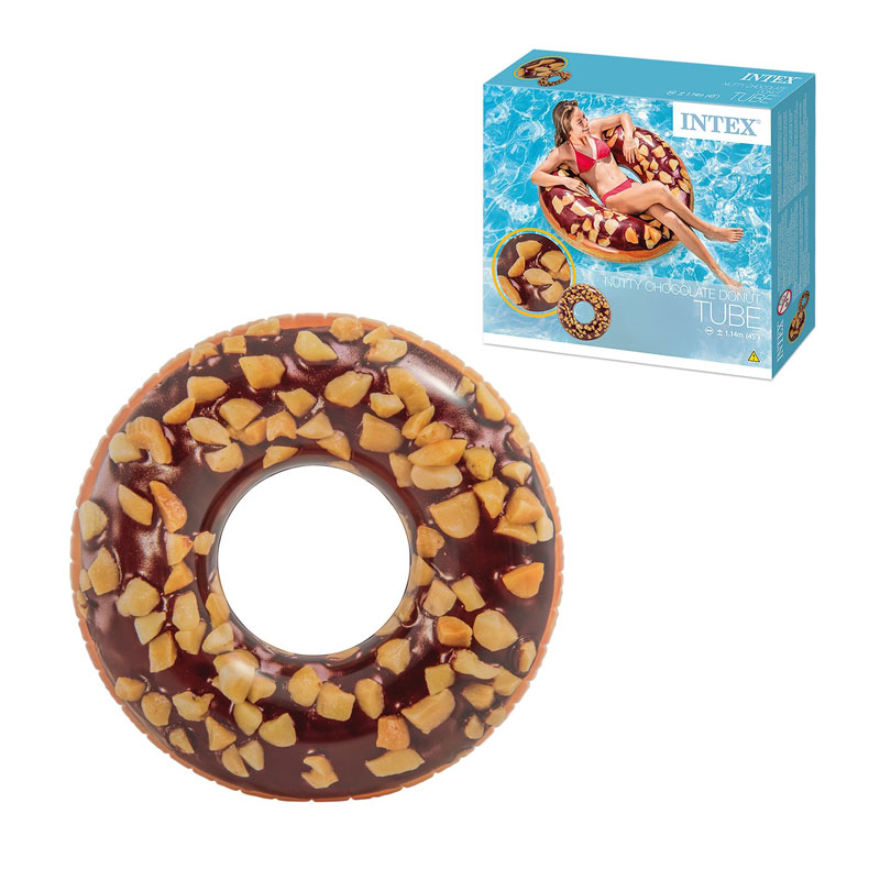 Distribuidor mayorista de Flotador rueda hinchable Donut chocolate 114cm