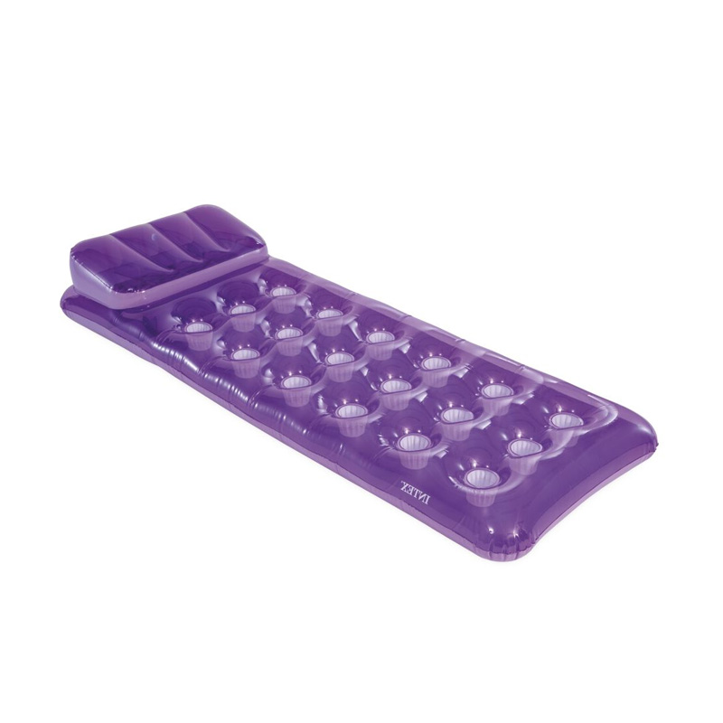 Colchoneta hinchable acuática 188x71cm - violeta