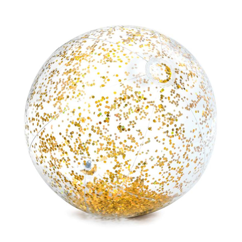 Distribuidor mayorista de Pelota hinchable playa transparente Glitter - dorado