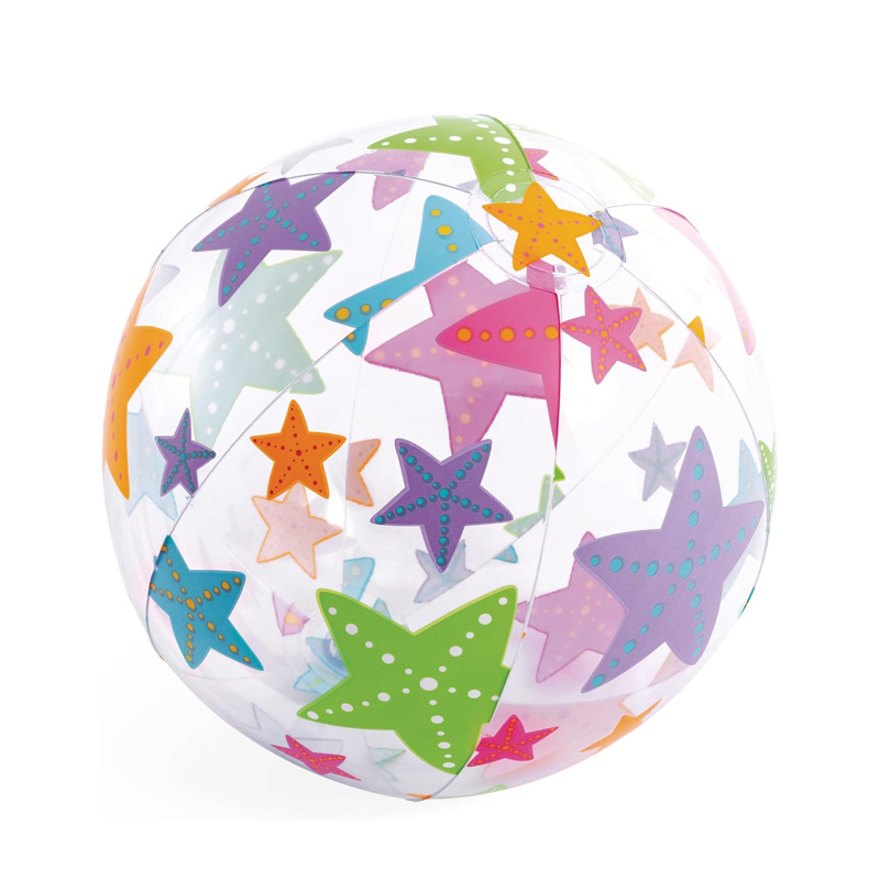 Pelota hinchable playa 51cm - estrellas