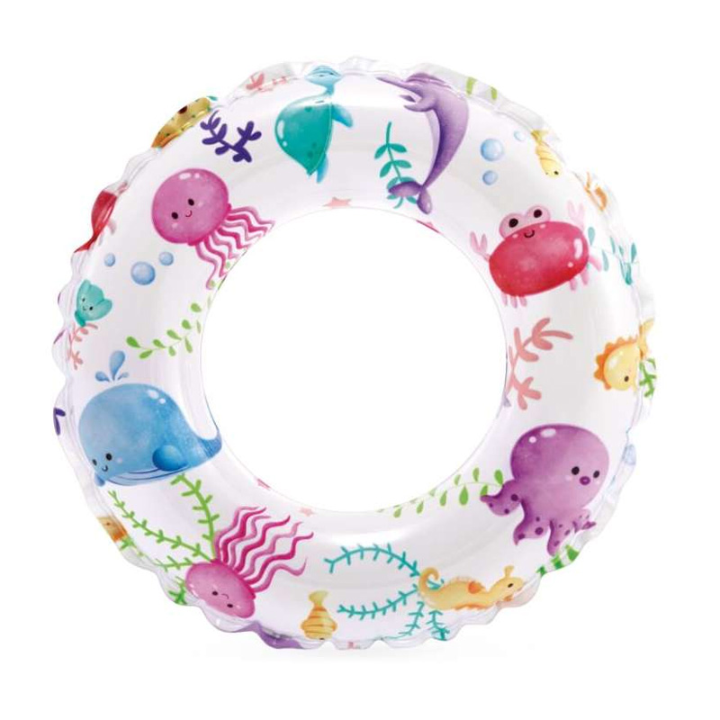 Flotador rueda hinchable piscina - Animales Marinos 51cm