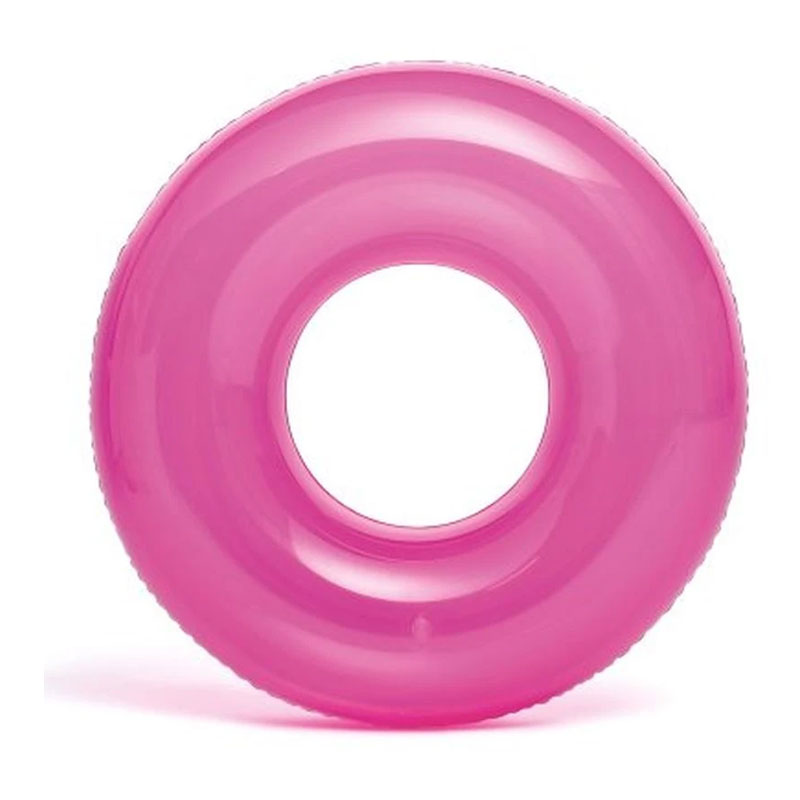 Flotador rueda transparente hinchable piscina - rosa 批发