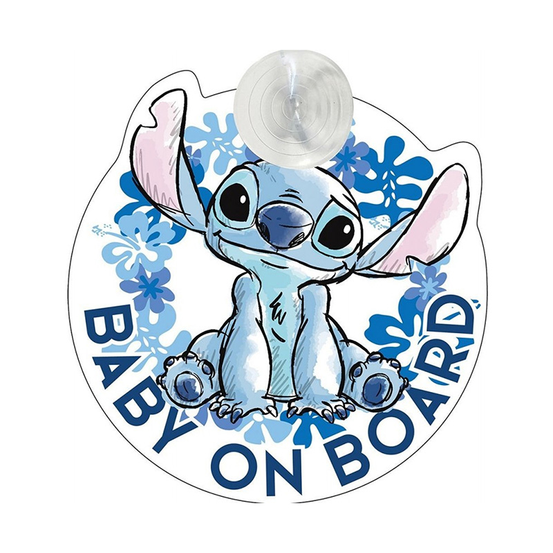 Señal coche baby on board Stitch Disney