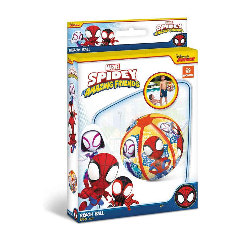 Pelota hinchable playa Spidey and Amazing Friends 50cm