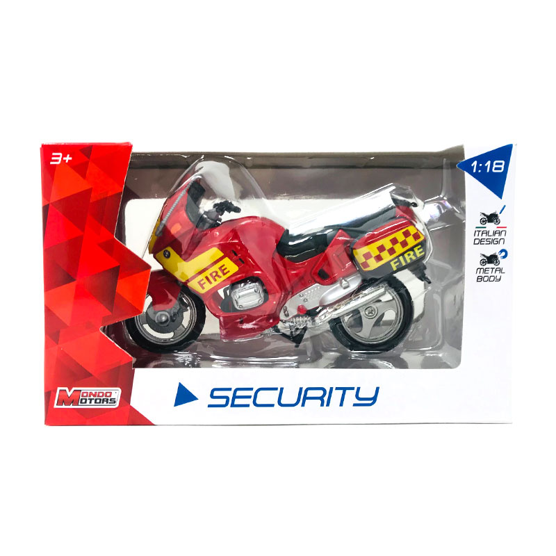 Miniatura vehículo moto Security 1:18