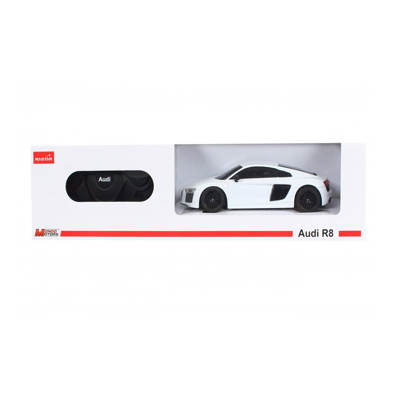 Distribuidor mayorista de Coche Radio Control Audi R8 Blanco 1:24 Rastar