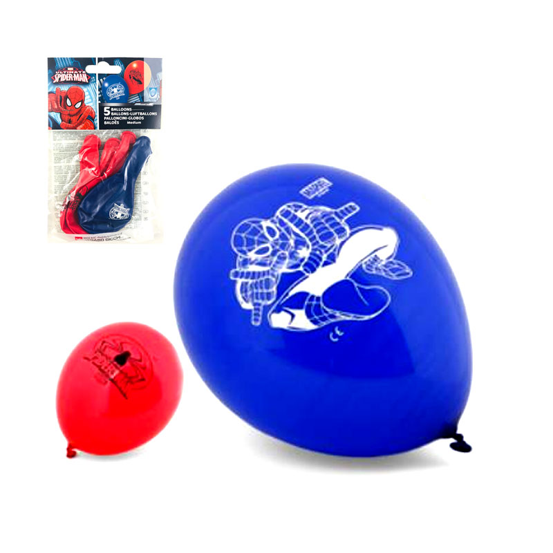 Distribuidor mayorista de Set 5 globos de fiesta Spiderman Marvel