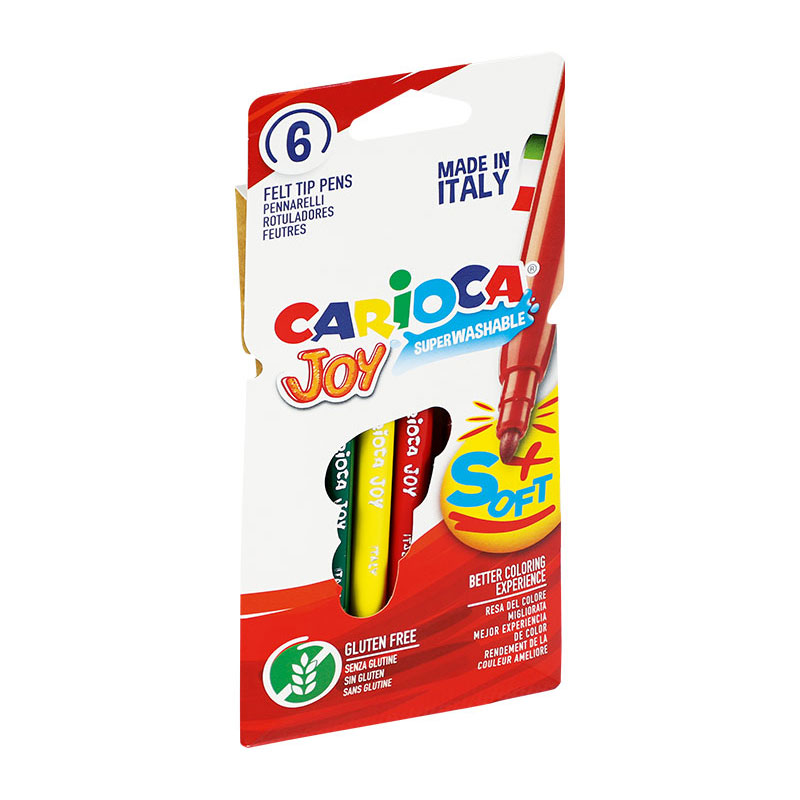 Distribuidor mayorista de Set de 6 Rotuladores Carioca Joy Superwashable Soft