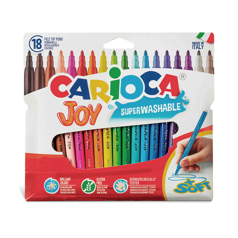 Wholesaler of Set de 18 Rotuladores Carioca Joy Superwashable Soft
