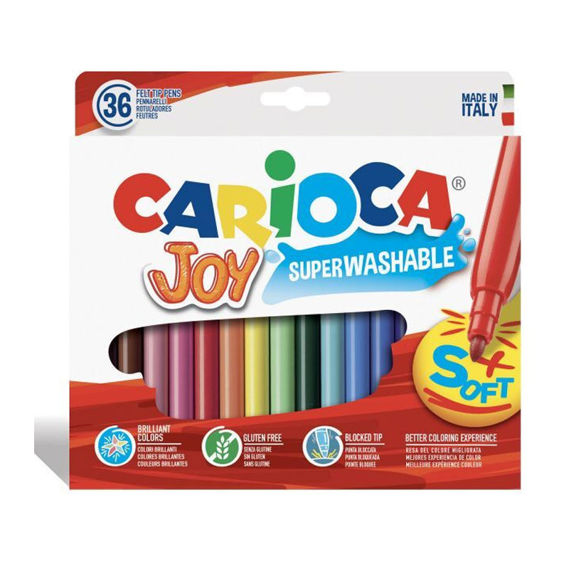 Set de 36 Rotuladores Carioca Joy Superwashable Soft 批发
