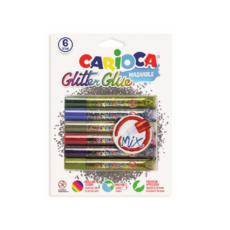 Glitter Glue Carioca Mix