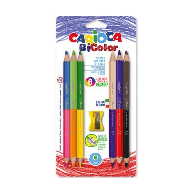 Wholesaler of Set de 6 lápices de colores Carioca Bicolor