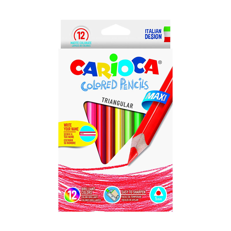 Set de 12 lapices de colores Carioca