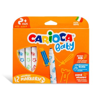 Caja 12 rotuladores Valorous Markers Carioca Baby