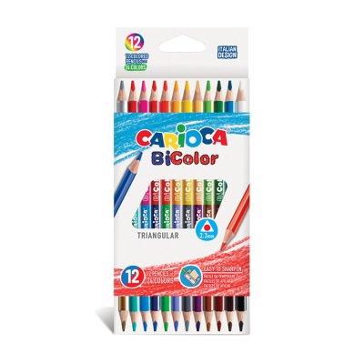 Wholesaler of Set de 12 lapices de colores Carioca Bicolor