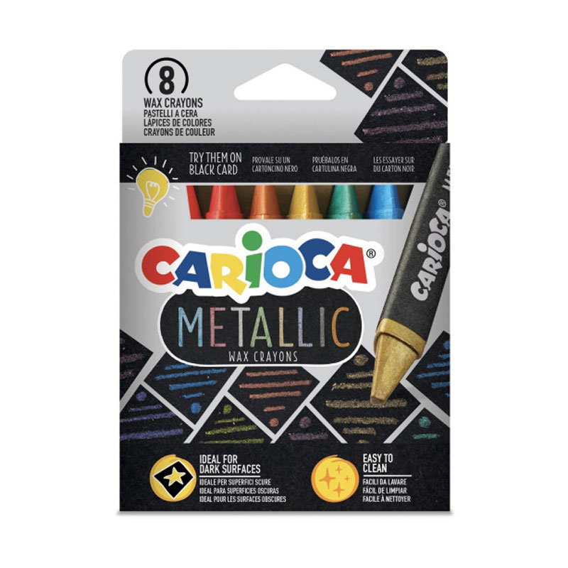 Rotulador Carioca Metallic Punta Fina Caja De 8 Colores Surtidos — Firpack