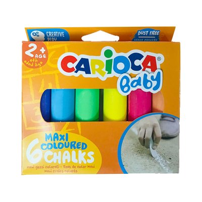 Wholesaler of Set de 6 tizas de colores Carioca Baby